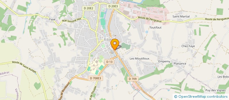 localisation de l'entreprise MADAME MIREILLE LAMOTHE  RIBERAC