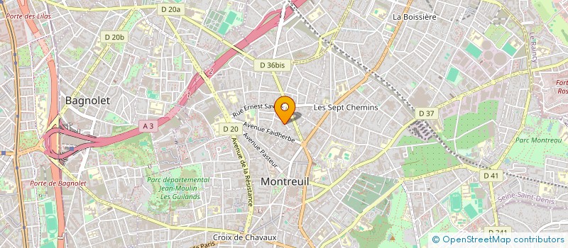 localisation de l'entreprise MADAME MIREILLE LANDELLE à MONTREUIL