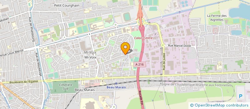 localisation de l'entreprise MADAME MIREILLE LAPOTRE  CALAIS