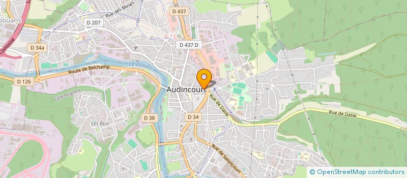 localisation de l'entreprise MADAME MIREILLE LAROCHE  AUDINCOURT