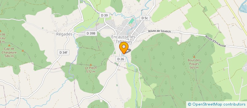 localisation de l'entreprise MADAME MIREILLE LARRIEU à ENCAUSSE-LES-THERMES