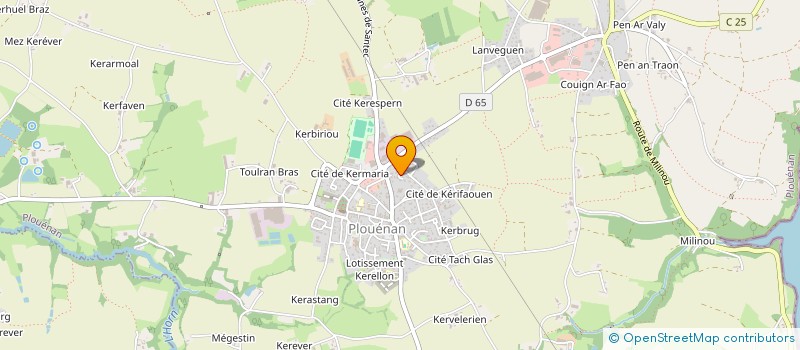 localisation de l'entreprise MADAME MIREILLE LE BIHAN  PLOUENAN