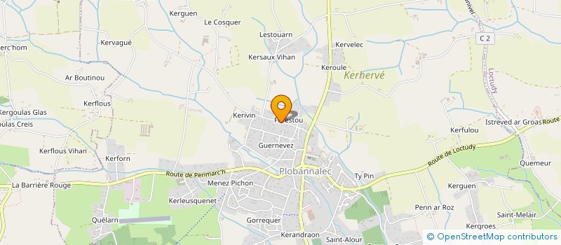 localisation de l'entreprise MADAME MIREILLE LE BIZEC  PLOBANNALEC-LESCONIL