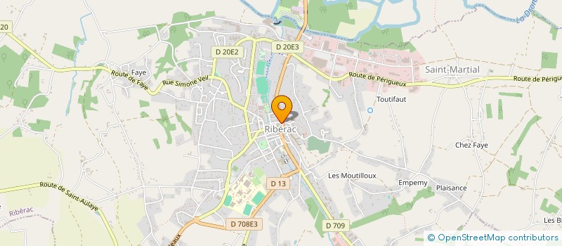 localisation de l'entreprise MADAME MIREILLE LE BRETON  RIBERAC