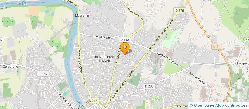 localisation de l'entreprise MADAME MIREILLE LE GALL  VILLENEUVE-SUR-LOT