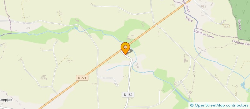 localisation de l'entreprise MADAME MIREILLE LECHAT  OMBREE D'ANJOU