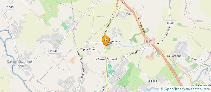 localisation de l'entreprise MADAME MIREILLE LECONTE  CONDE-SUR-VIRE