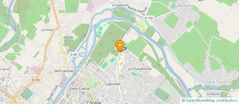 localisation de l'entreprise MADAME MIREILLE LEDIEU à COGNAC