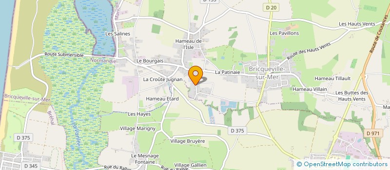 localisation de l'entreprise MADAME MIREILLE LEMARIE  BRICQUEVILLE-SUR-MER