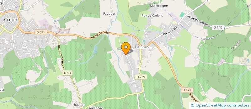 localisation de l'entreprise MADAME MIREILLE LEMKE  CREON