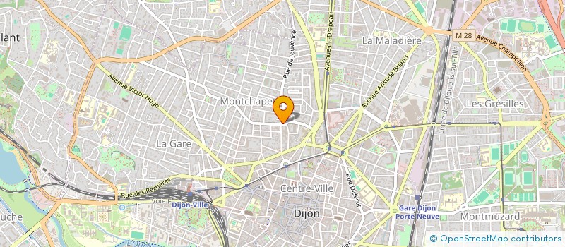 localisation de l'entreprise MADAME MIREILLE LEPORT à DIJON