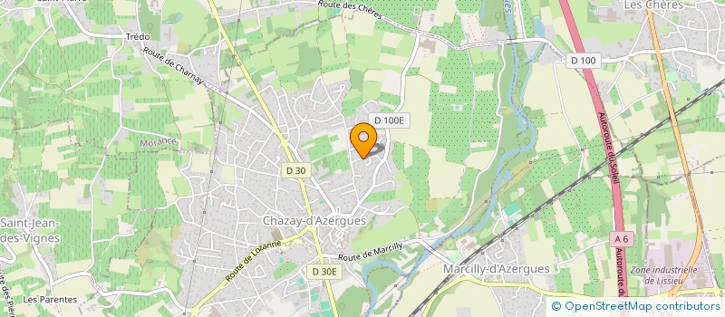 localisation de l'entreprise MADAME MIREILLE LINIERE  CHAZAY D'AZERGUES