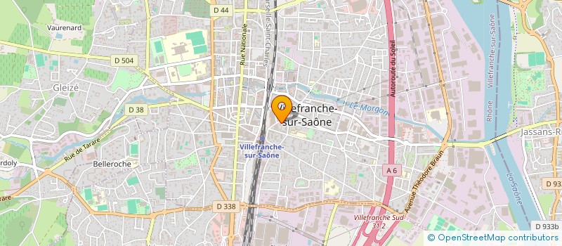 localisation de l'entreprise MADAME MIREILLE LOCATELLI à VILLEFRANCHE-SUR-SAONE
