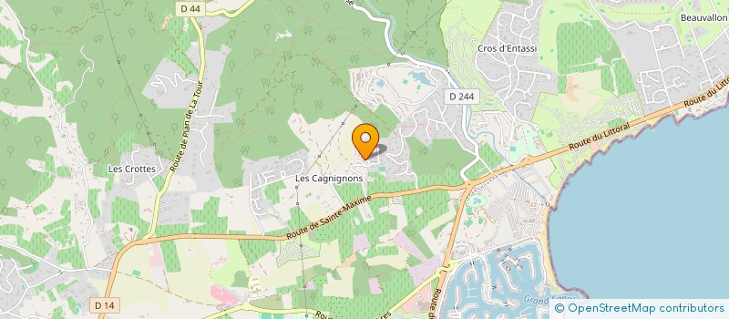 localisation de l'entreprise MADAME MIREILLE LYONS  GRIMAUD