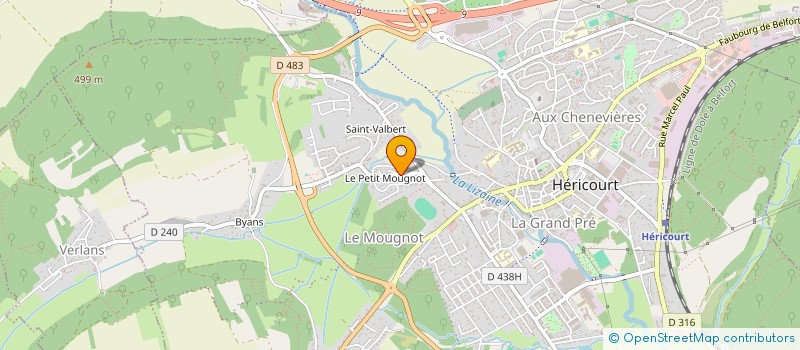 localisation de l'entreprise MADAME MIREILLE MAILLARD  HERICOURT