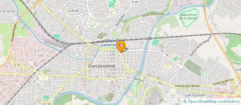 localisation de l'entreprise MADAME MIREILLE MALAVIALE à CARCASSONNE
