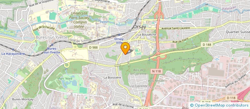 localisation de l'entreprise MADAME MIREILLE MALLET  ORSAY