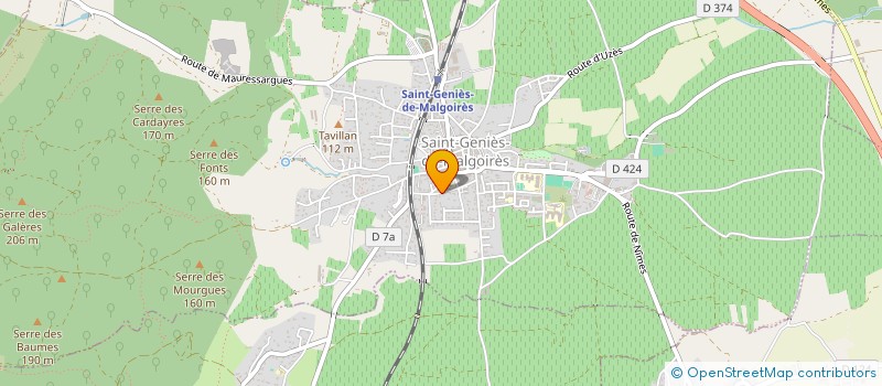 localisation de l'entreprise MADAME MIREILLE MALLET  SAINT-GENIES-DE-MALGOIRES