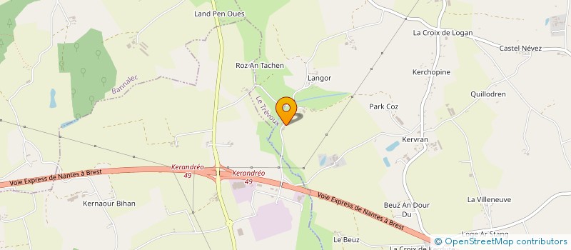 localisation de l'entreprise MADAME MIREILLE MANROT  LE TREVOUX