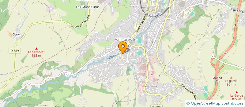 localisation de l'entreprise MADAME MIREILLE MARREL  VALS-PRES-LE-PUY