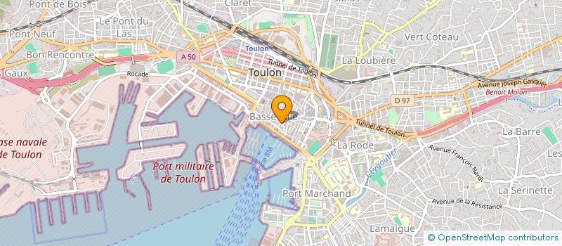 localisation de l'entreprise MADAME MIREILLE MARTIN à TOULON