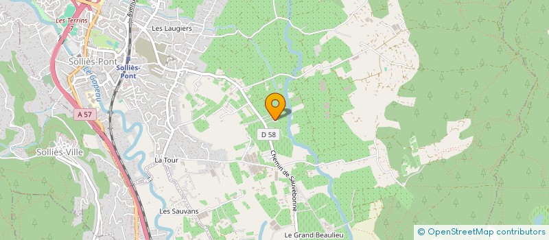 localisation de l'entreprise MADAME MIREILLE MEIRIER  SOLLIES-PONT