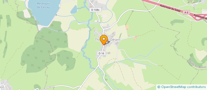 localisation de l'entreprise MADAME MIREILLE MERCUZOT  THOISY-LE-DESERT