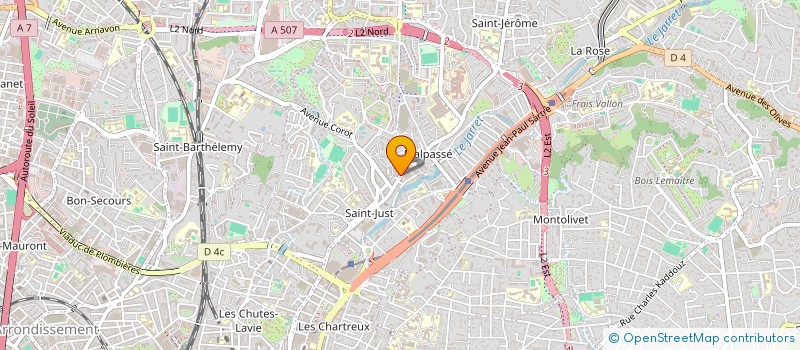 localisation de l'entreprise MADAME MIREILLE MERLIN à MARSEILLE