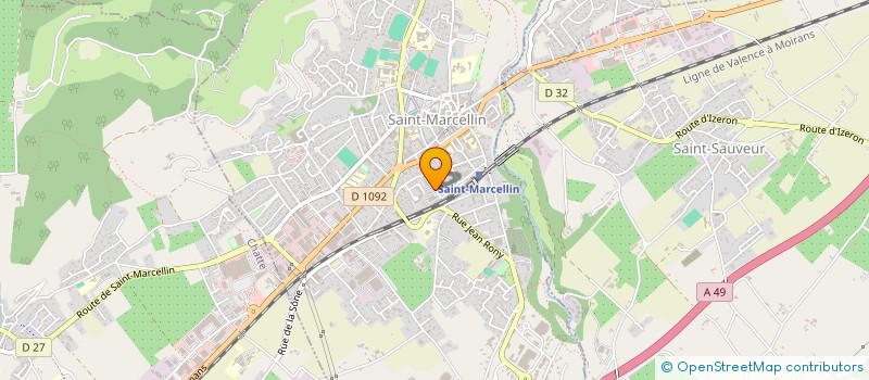 localisation de l'entreprise MADAME MIREILLE MEUNIER  SAINT-MARCELLIN