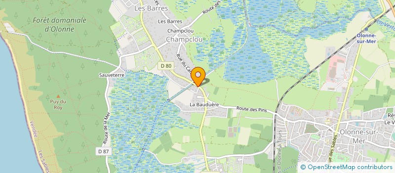 localisation de l'entreprise MADAME MIREILLE MICHON à LES SABLES D'OLONNE