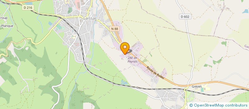 localisation de l'entreprise MADAME MIREILLE MILHAU  LAISSAC-SEVERAC L'EGLISE