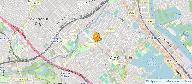 localisation de l'entreprise MADAME MIREILLE MORISSEAU à VIRY-CHATILLON