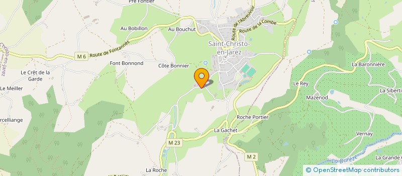 localisation de l'entreprise MADAME MIREILLE MORRETON  CHAZELLES-SUR-LYON