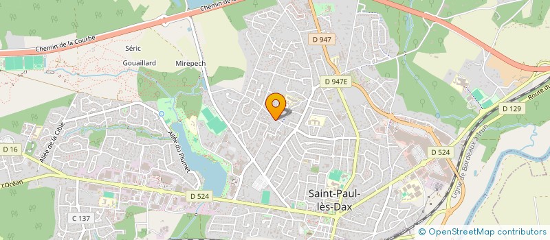 localisation de l'entreprise MADAME MIREILLE MOUREN-PROVENSAL à SAINT-PAUL-LES-DAX