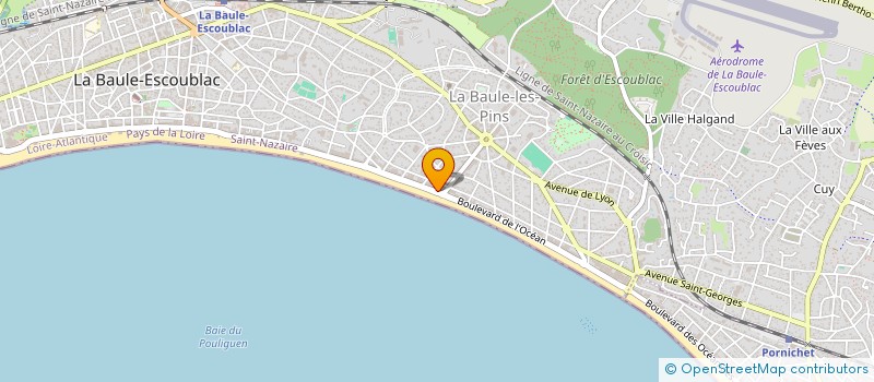 localisation de l'entreprise MADAME MIREILLE NEGRE à LA BAULE-ESCOUBLAC