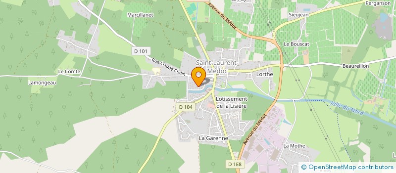 localisation de l'entreprise MADAME MIREILLE NGO MINLEND  SAINT-LAURENT-MEDOC