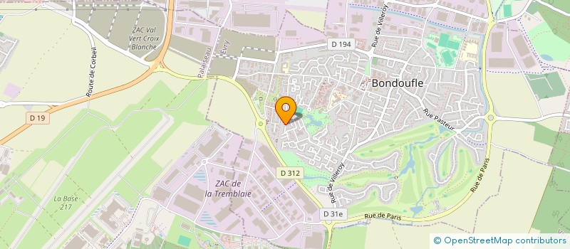 localisation de l'entreprise MADAME MIREILLE NGUEKAM OMANDJA  BONDOUFLE