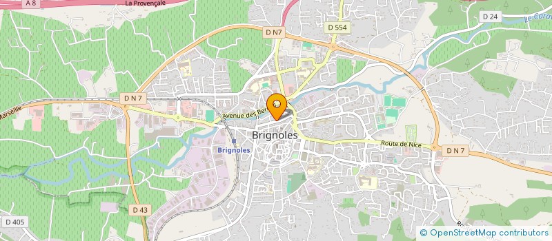 localisation de l'entreprise MADAME MIREILLE NICOLAI  BRIGNOLES