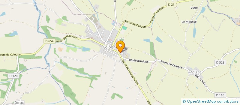 localisation de l'entreprise MADAME MIREILLE NONGA  COLOGNE