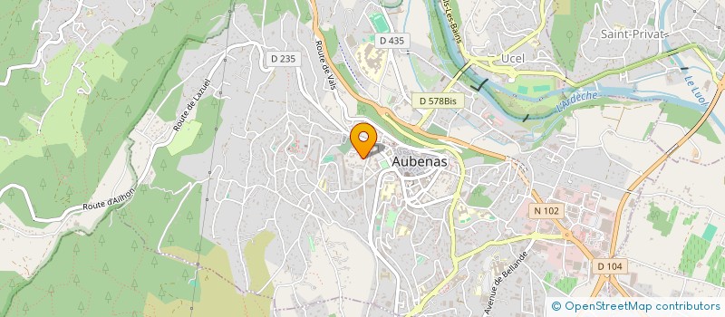 localisation de l'entreprise MADAME MIREILLE OLIVIER à AUBENAS