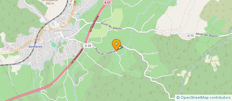 localisation de l'entreprise MADAME MIREILLE ORAZY  GONFARON