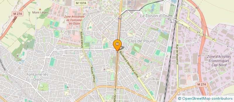 localisation de l'entreprise MADAME MIREILLE OUILLON à DIJON