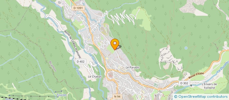 localisation de l'entreprise MADAME MIREILLE PALOC à BRIANCON