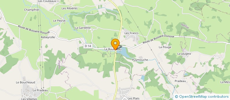 localisation de l'entreprise MADAME MIREILLE PASCAUD  LA BAUME-CORNILLANE