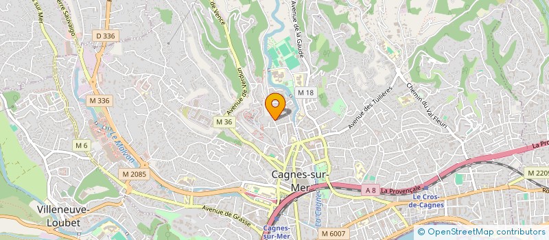 localisation de l'entreprise MADAME MIREILLE PASDELOUF à CAGNES-SUR-MER