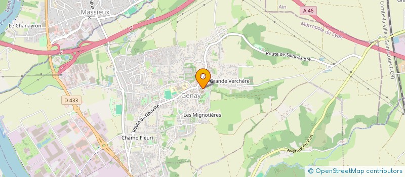 localisation de l'entreprise MADAME MIREILLE PELLEVILLAIN  GENAY