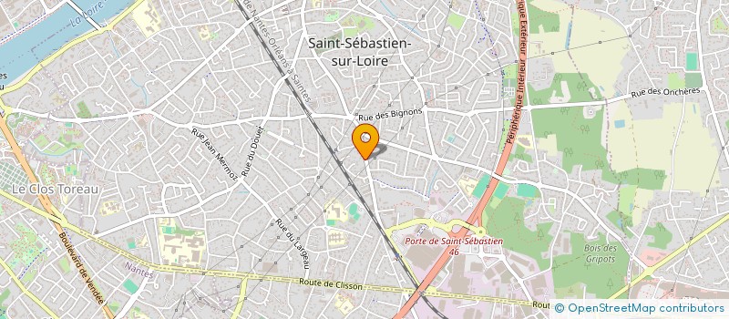 localisation de l'entreprise MADAME MIREILLE PELLISSON  SAINT-SEBASTIEN-SUR-LOIRE