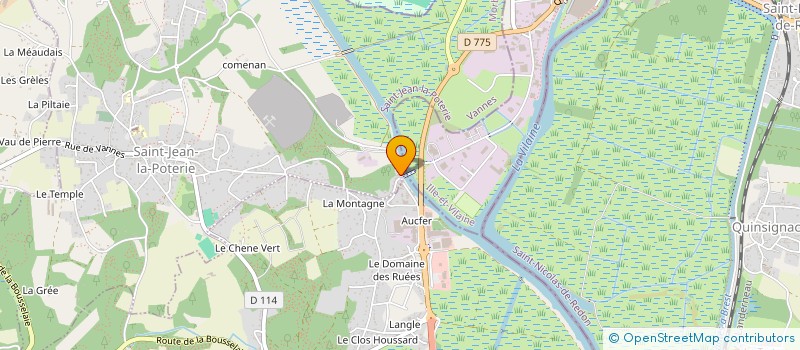 localisation de l'entreprise MADAME MIREILLE PENUISIC  SAINT-JEAN-LA-POTERIE