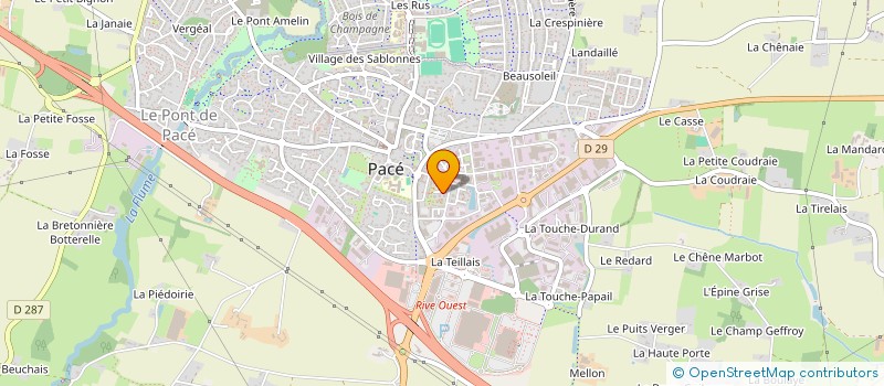 localisation de l'entreprise MADAME MIREILLE PIBOUIN à PACE