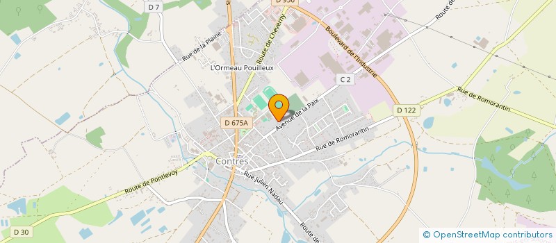 localisation de l'entreprise MADAME MIREILLE POISBLAUD  LE CONTROIS-EN-SOLOGNE